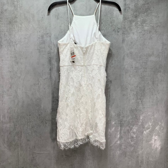 Speechless Ivory Halter Neck Floral Lace Dress XS - Picture 5 of 12